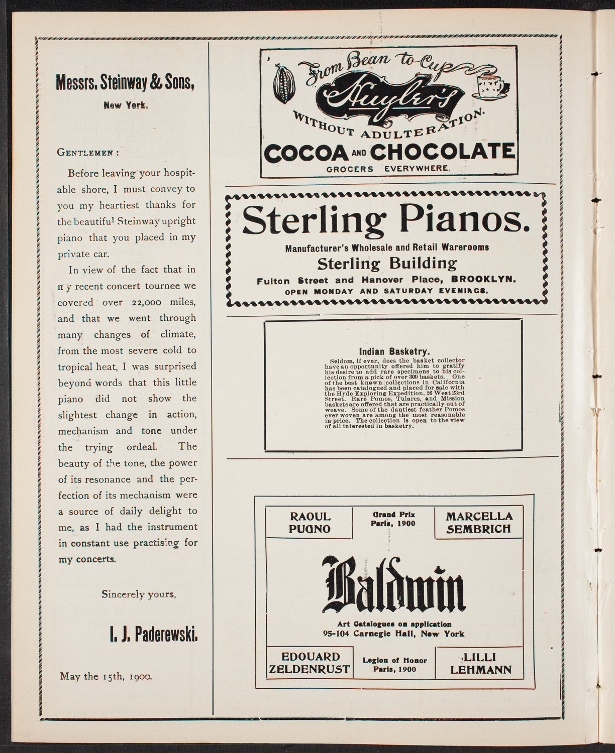 Meeting: The Gaelic Society, April 19, 1903, program page 4