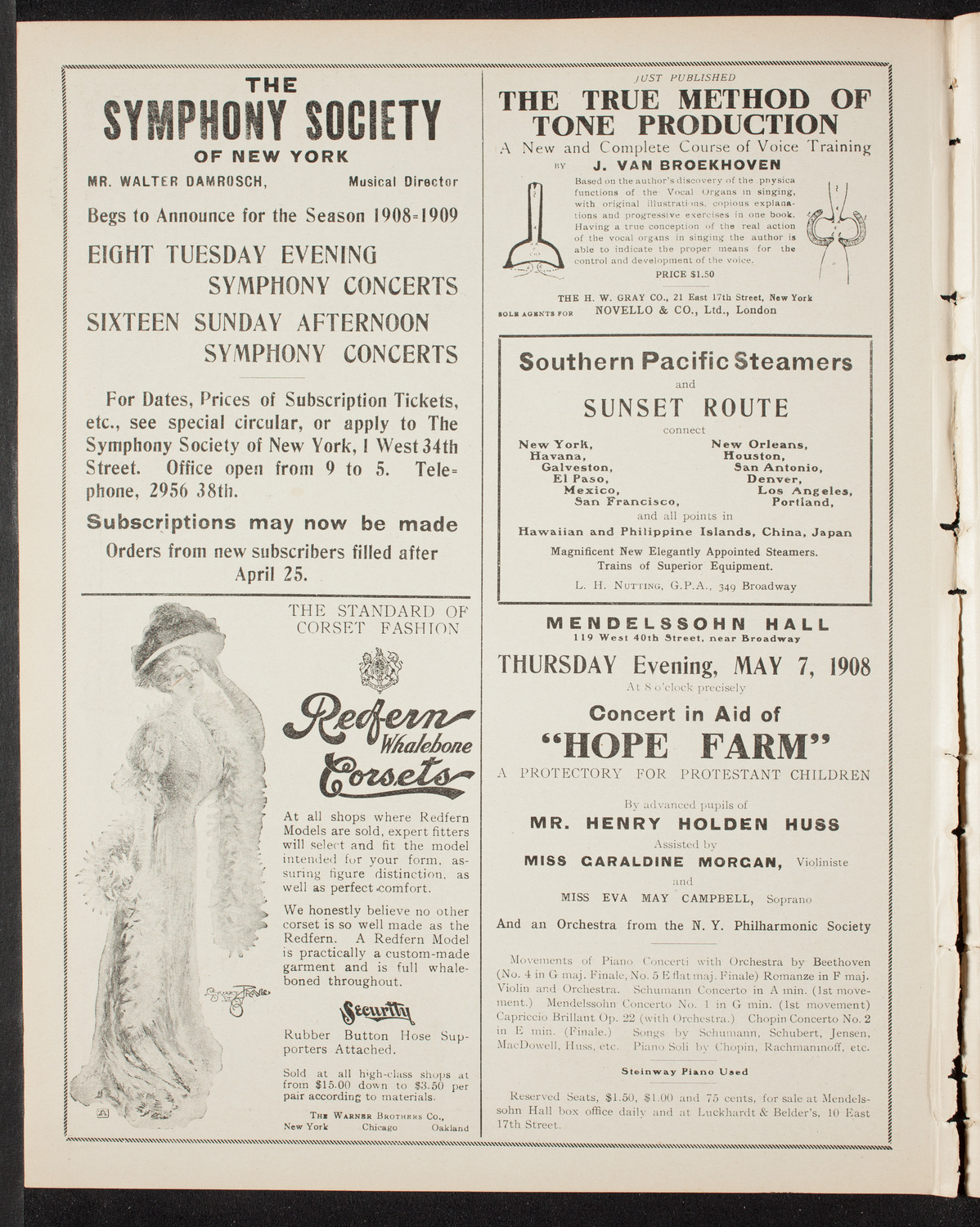 The Civic Forum, May 5, 1908, program page 2