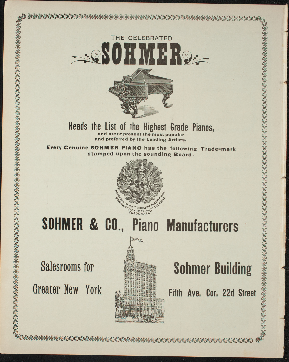 New York Banks' Glee Club and Others, May 31, 1898, program page 8