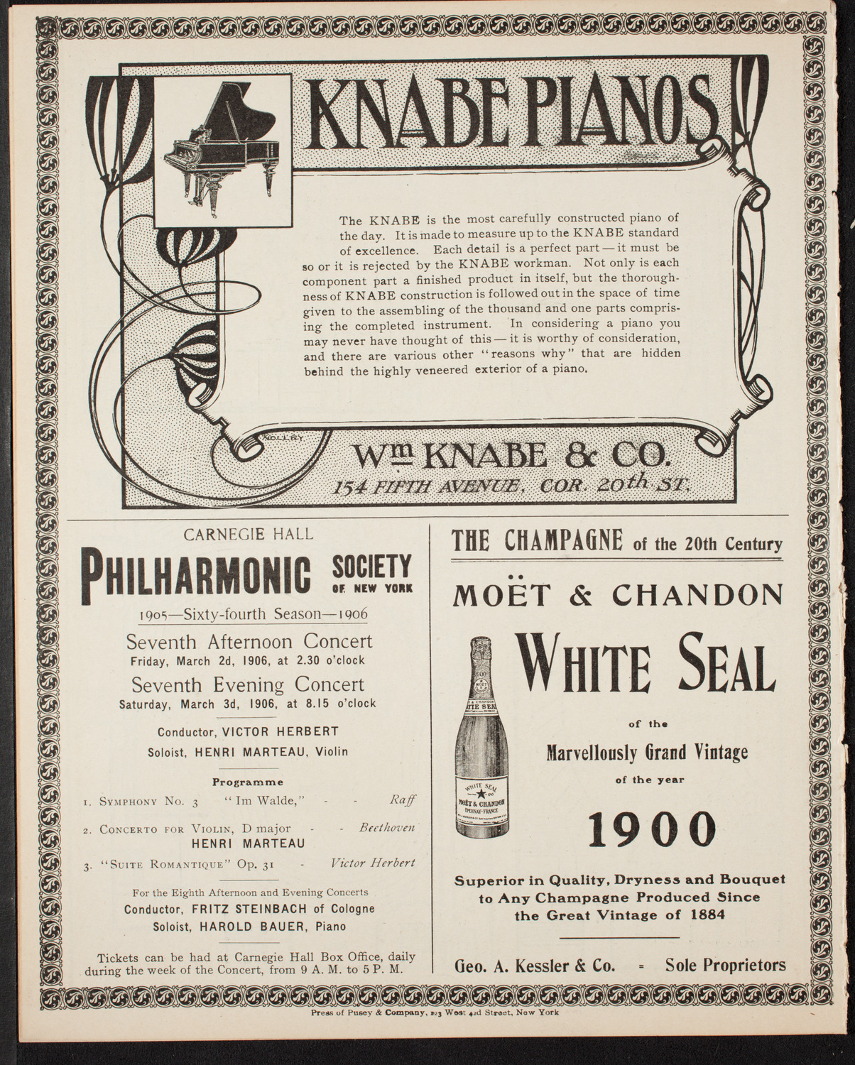 Emma Eames, Soprano, February 14, 1906, program page 12