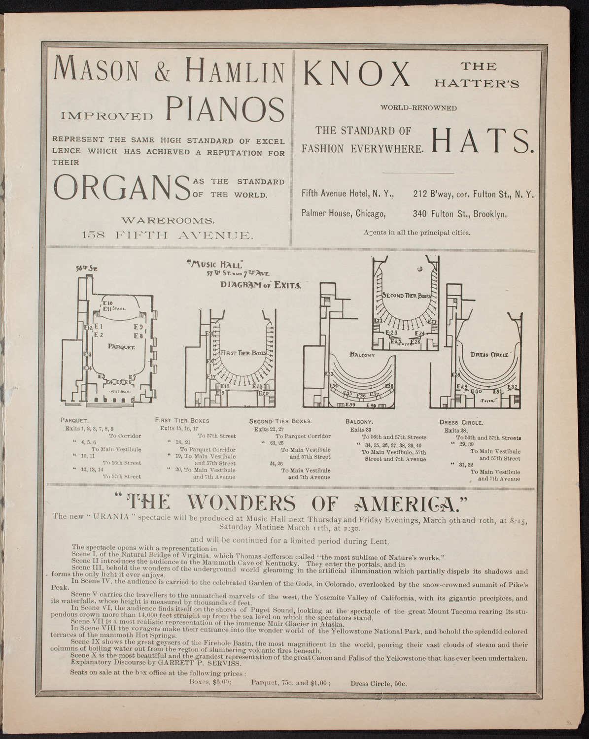 New York Philharmonic Public Rehearsal, March 3, 1893, program page 3