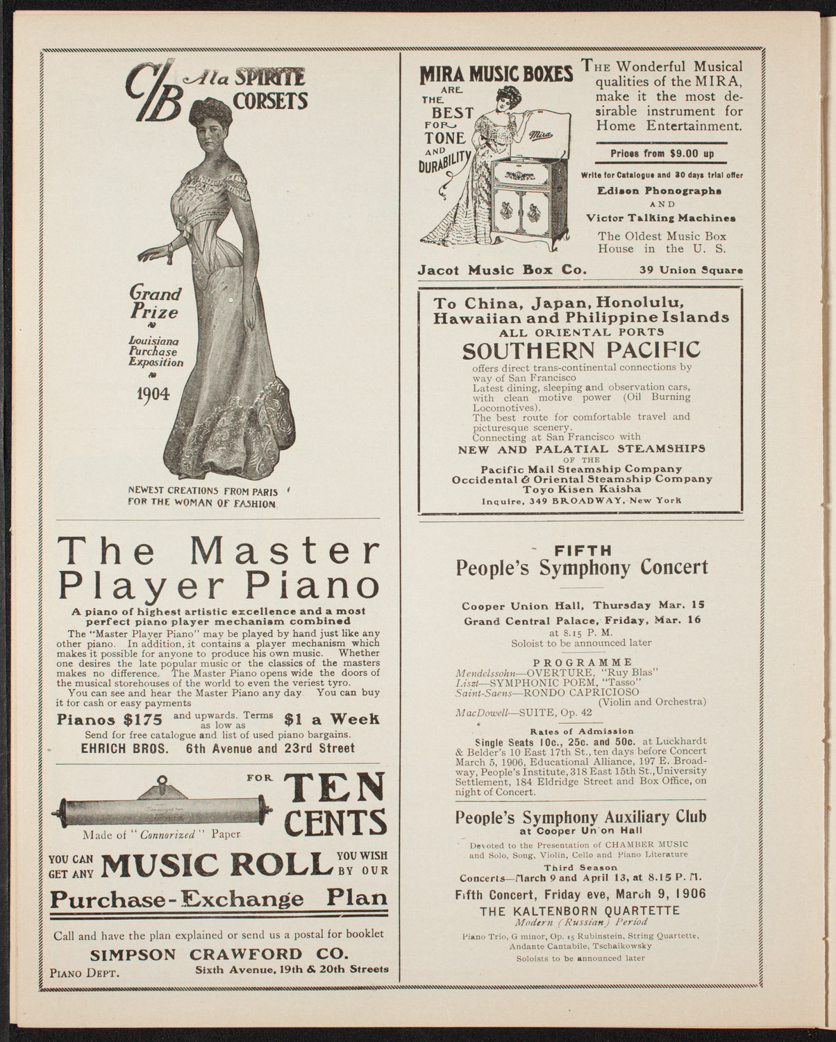 Elmendorf Lecture: Quaint Holland, February 26, 1906, program page 8