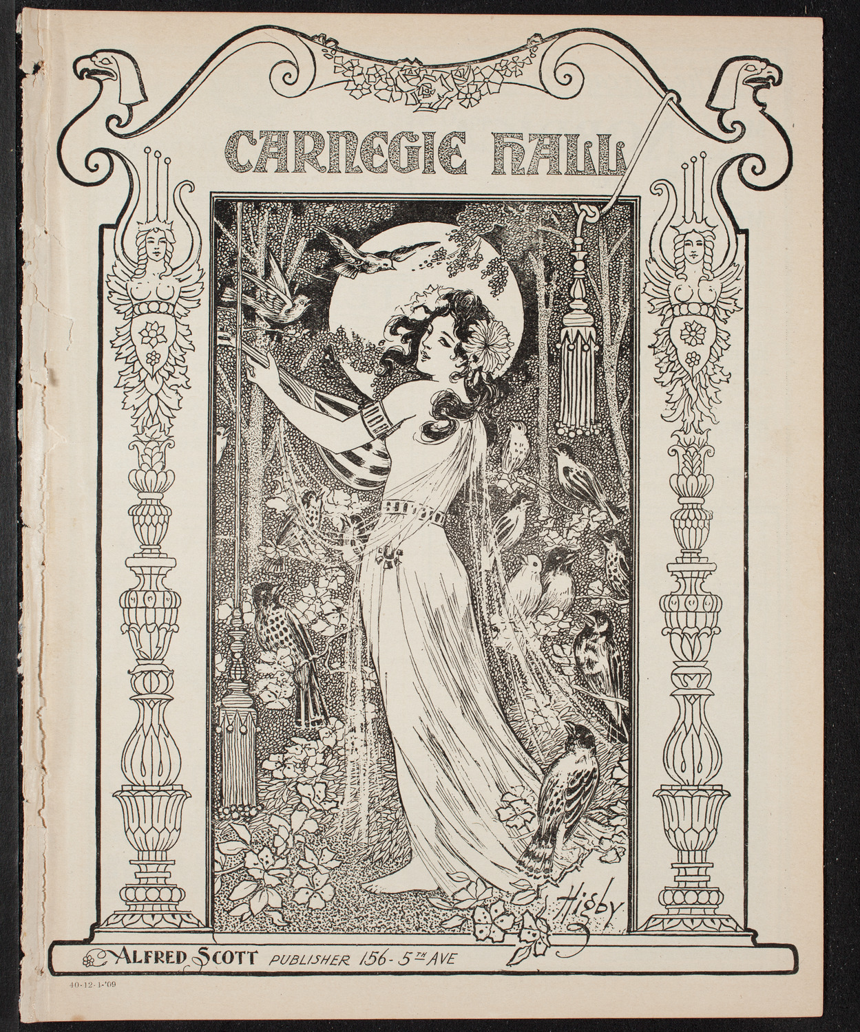Oratorio Society of New York, December 1, 1909, program page 1