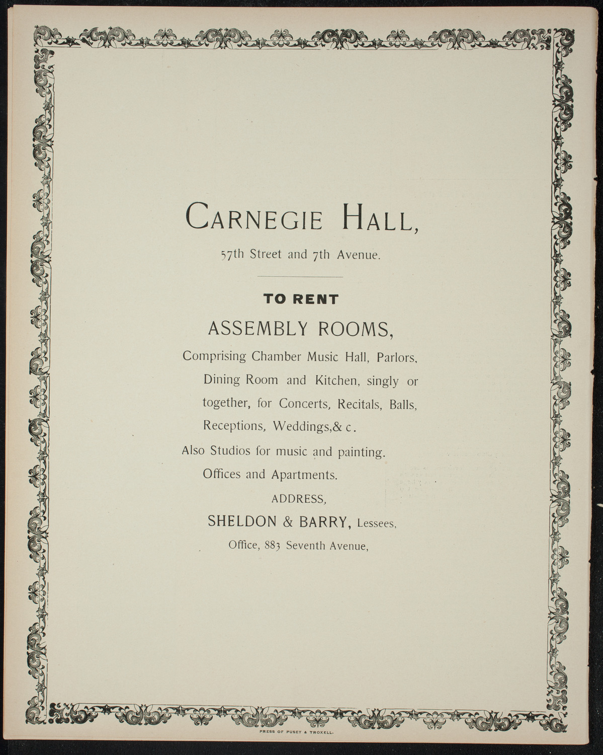 Meeting: Industrial Colony Association, November 23, 1897, program page 8