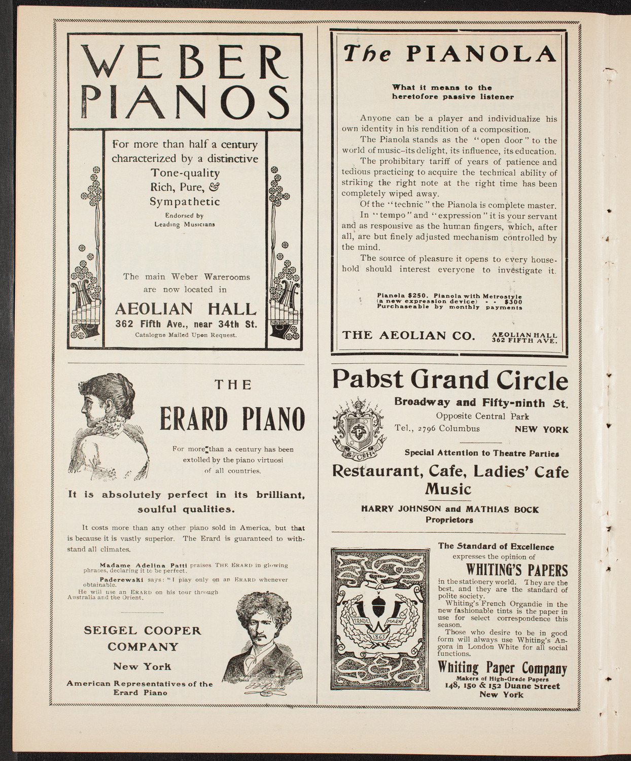 New York Philharmonic, February 16, 1904, program page 6
