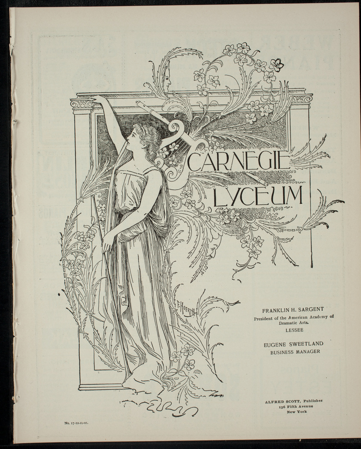 Columbia Sophomore Dramatic Association: The 1904 Sophomore Show, December 21, 1901, program page 1