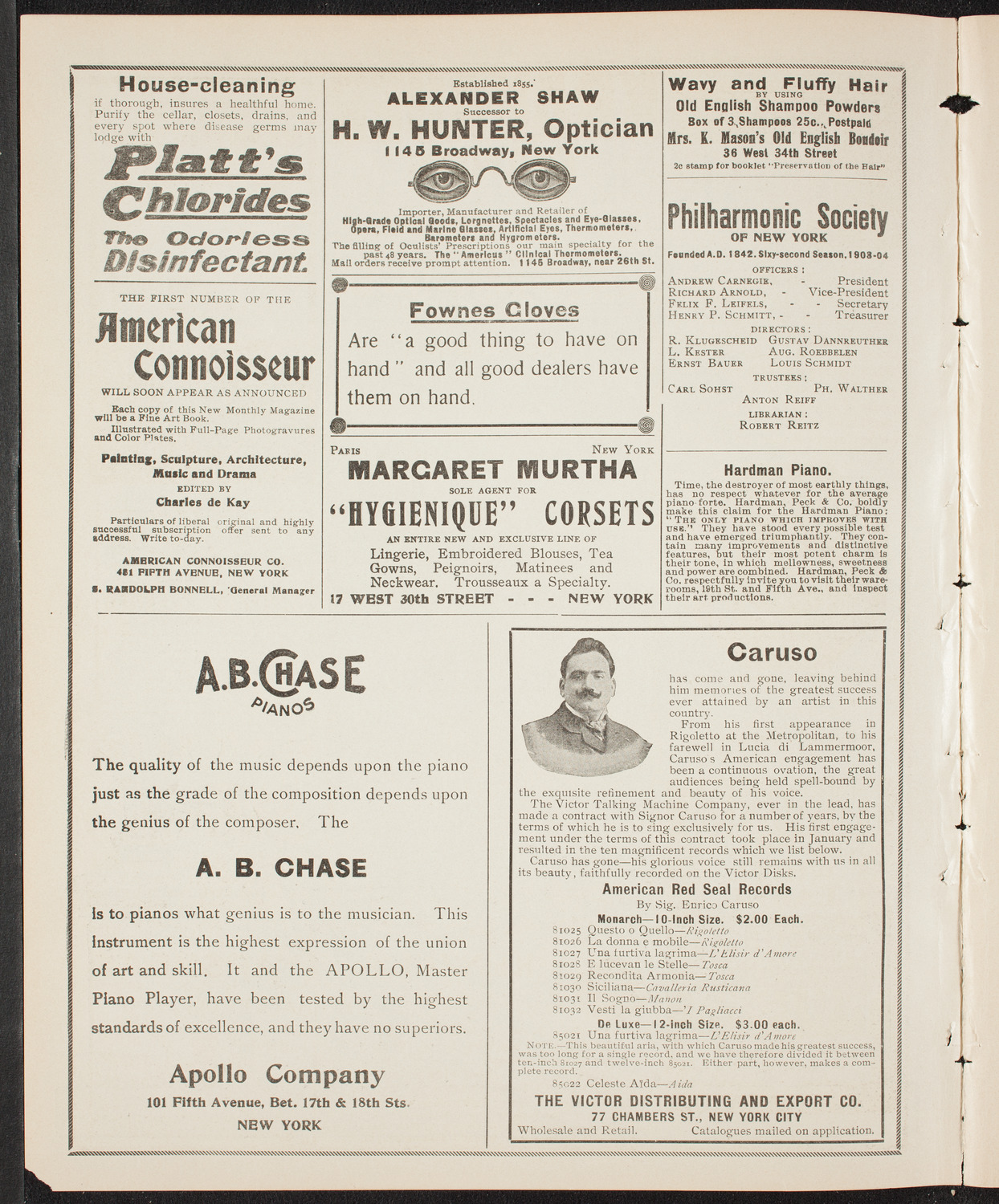 People's Singing Classes, April 24, 1904, program page 2