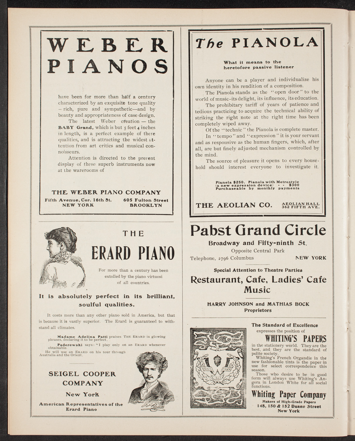 New York Philharmonic, November 14, 1903, program page 6