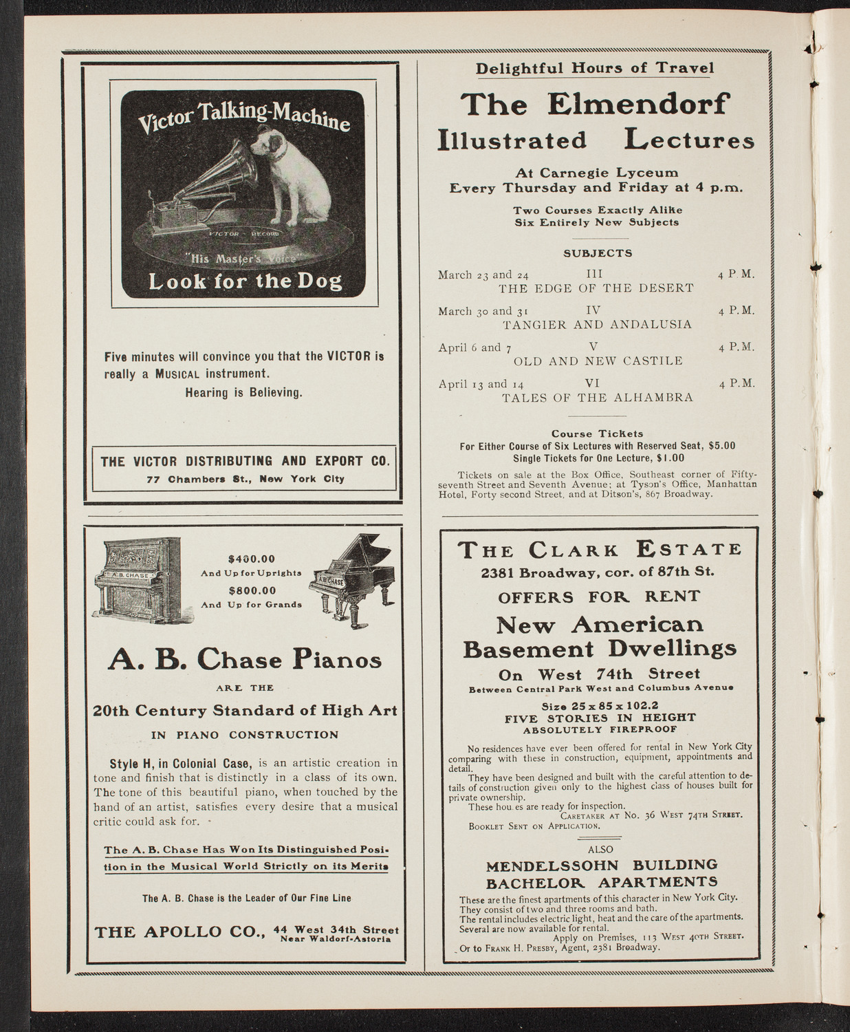 People's Choral Union, March 20, 1905, program page 2