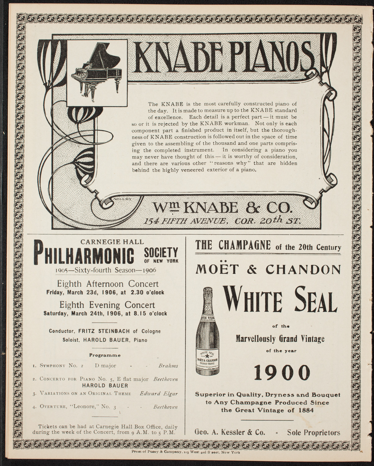 Elmendorf Lecture: Sahara, March 11, 1906, program page 12