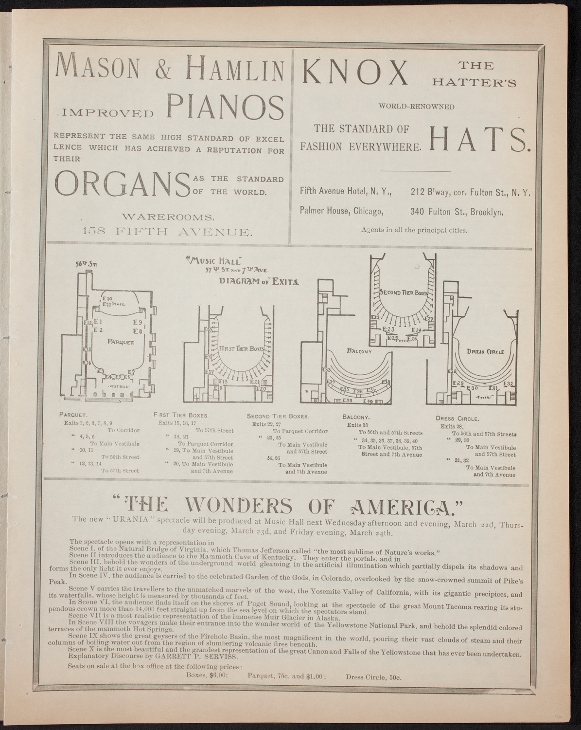 Oratorio Society of New York, March 17, 1893, program page 3