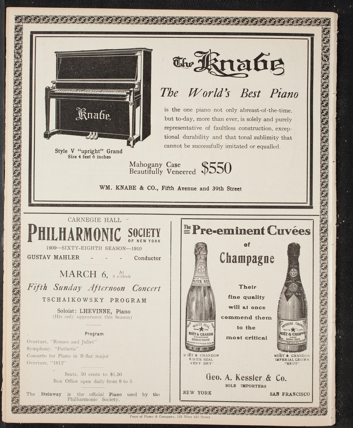 Symphony Concert for Young People, March 5, 1910, program page 12