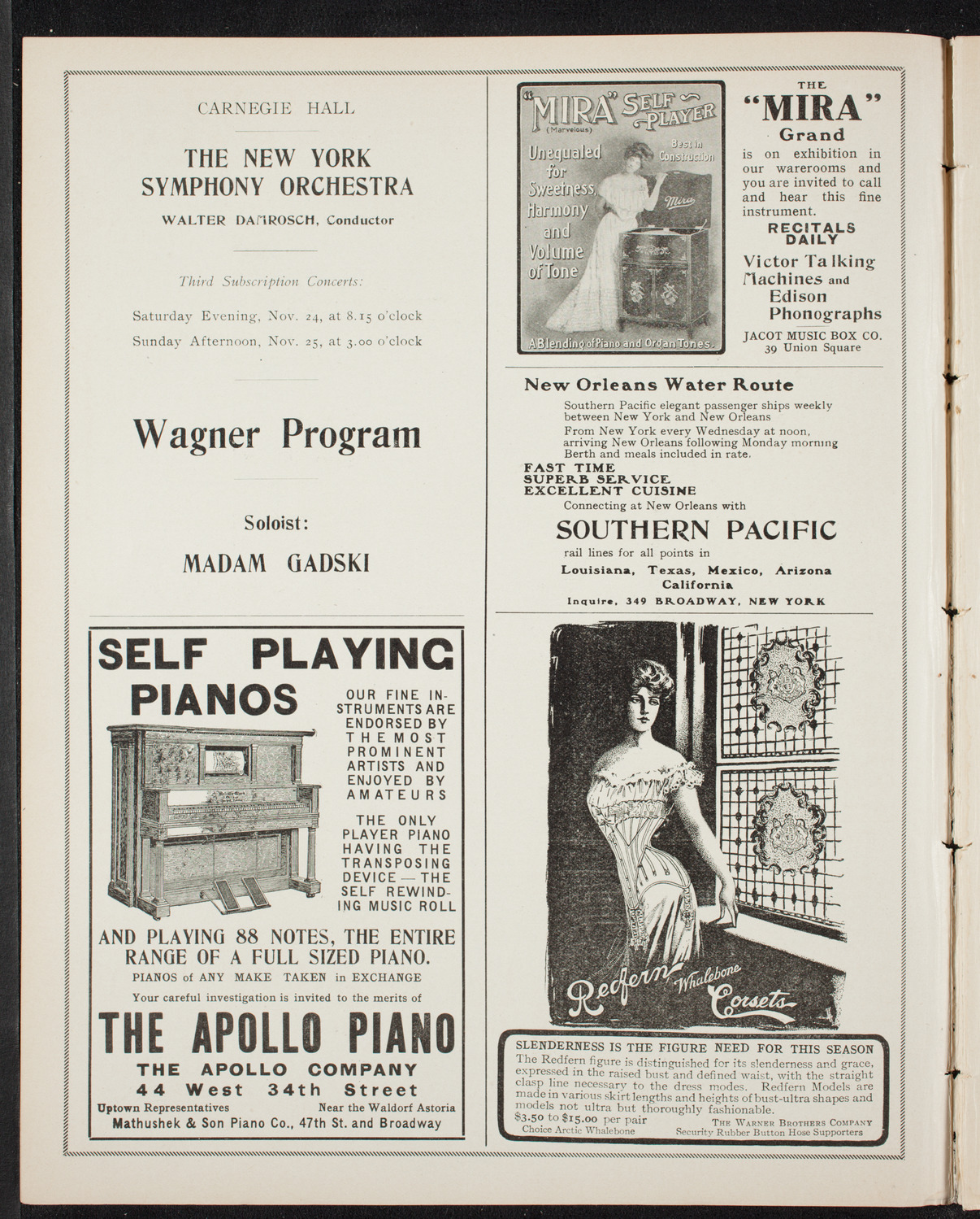 Elmendorf Lecture: Quaint Holland, November 11, 1906, program page 2