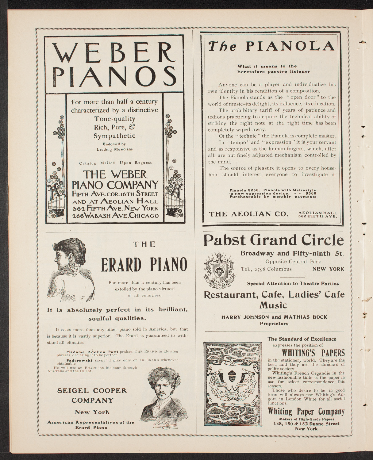 New York Philharmonic, January 8, 1904, program page 6