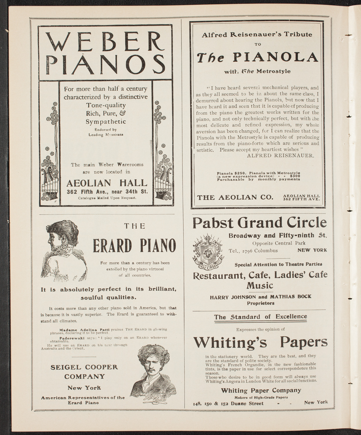 People's Choral Union, April 11, 1904, program page 6