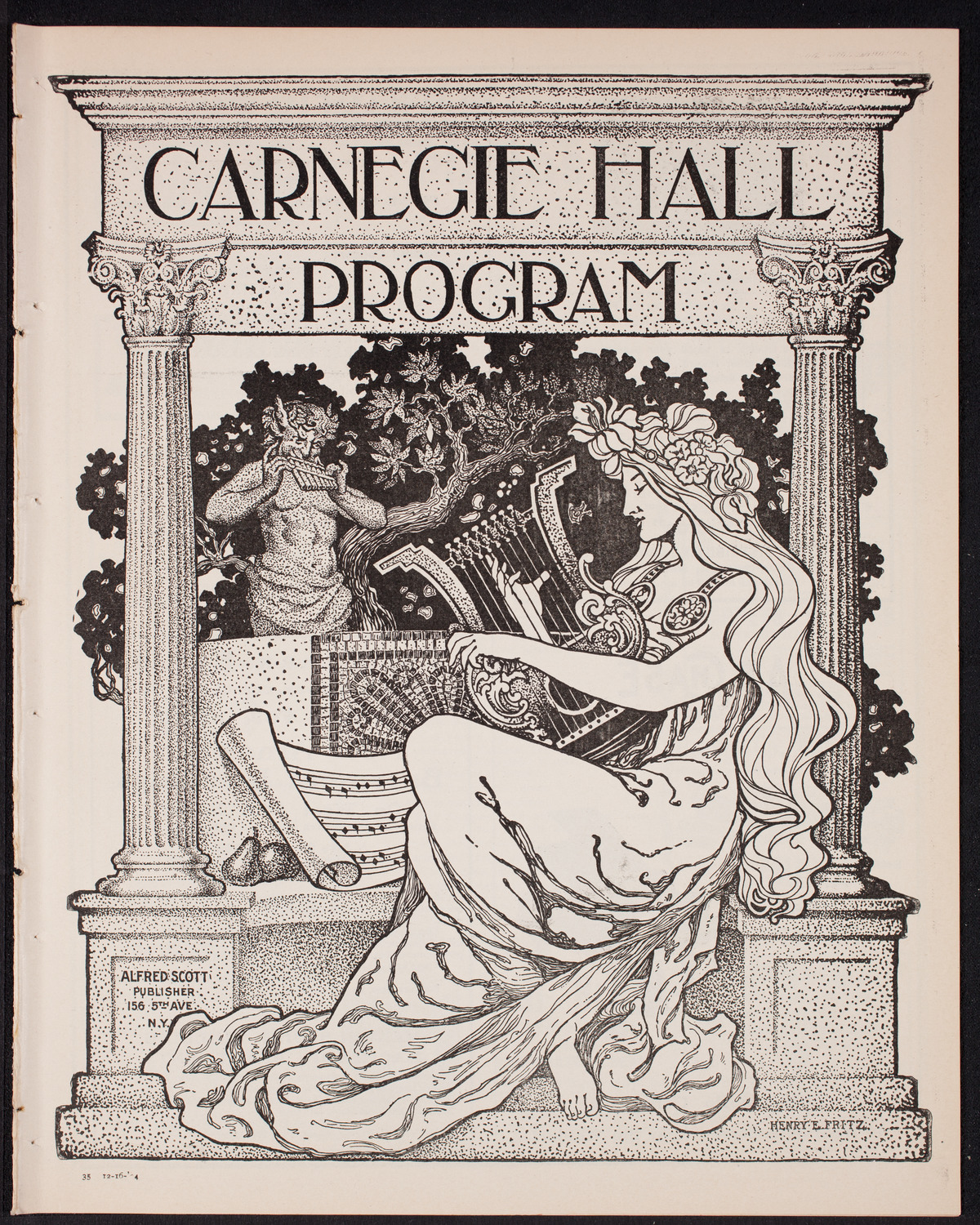 New York Philharmonic, December 16, 1904, program page 1