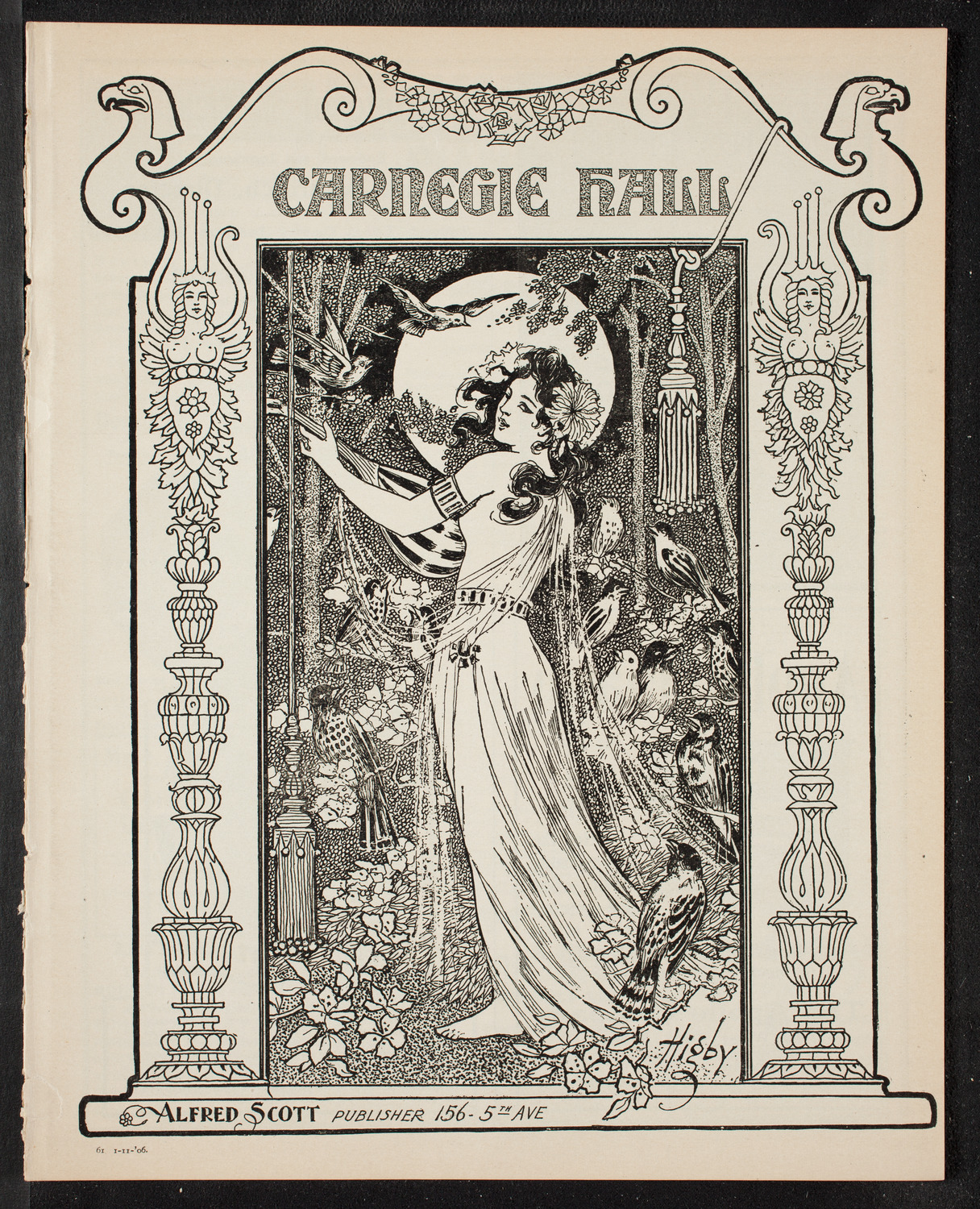 Boston Symphony Orchestra, January 11, 1906, program page 1