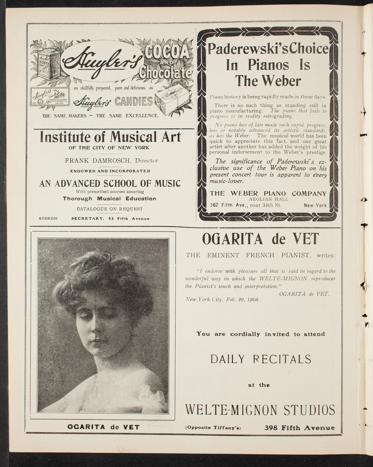 Rally to Enforce the Constitution, May 4, 1908, program page 6