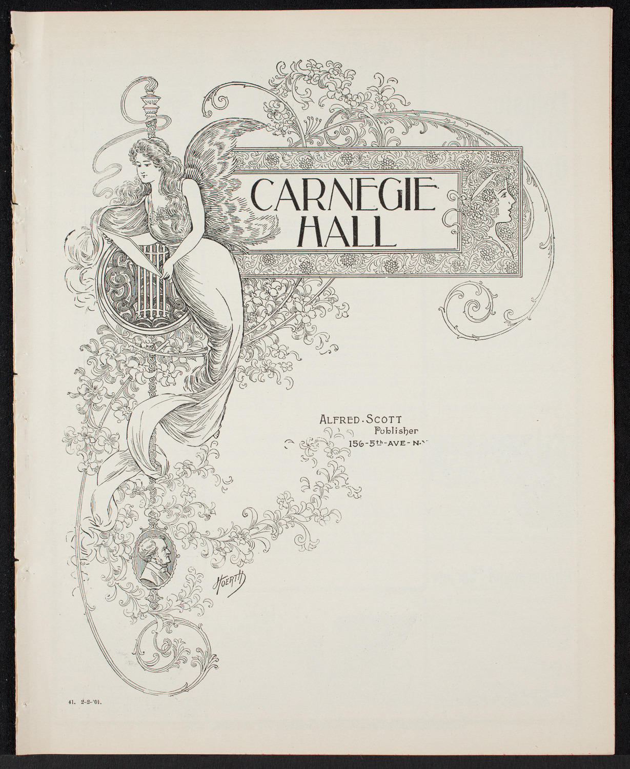 New York Philharmonic, February 2, 1901, program page 1
