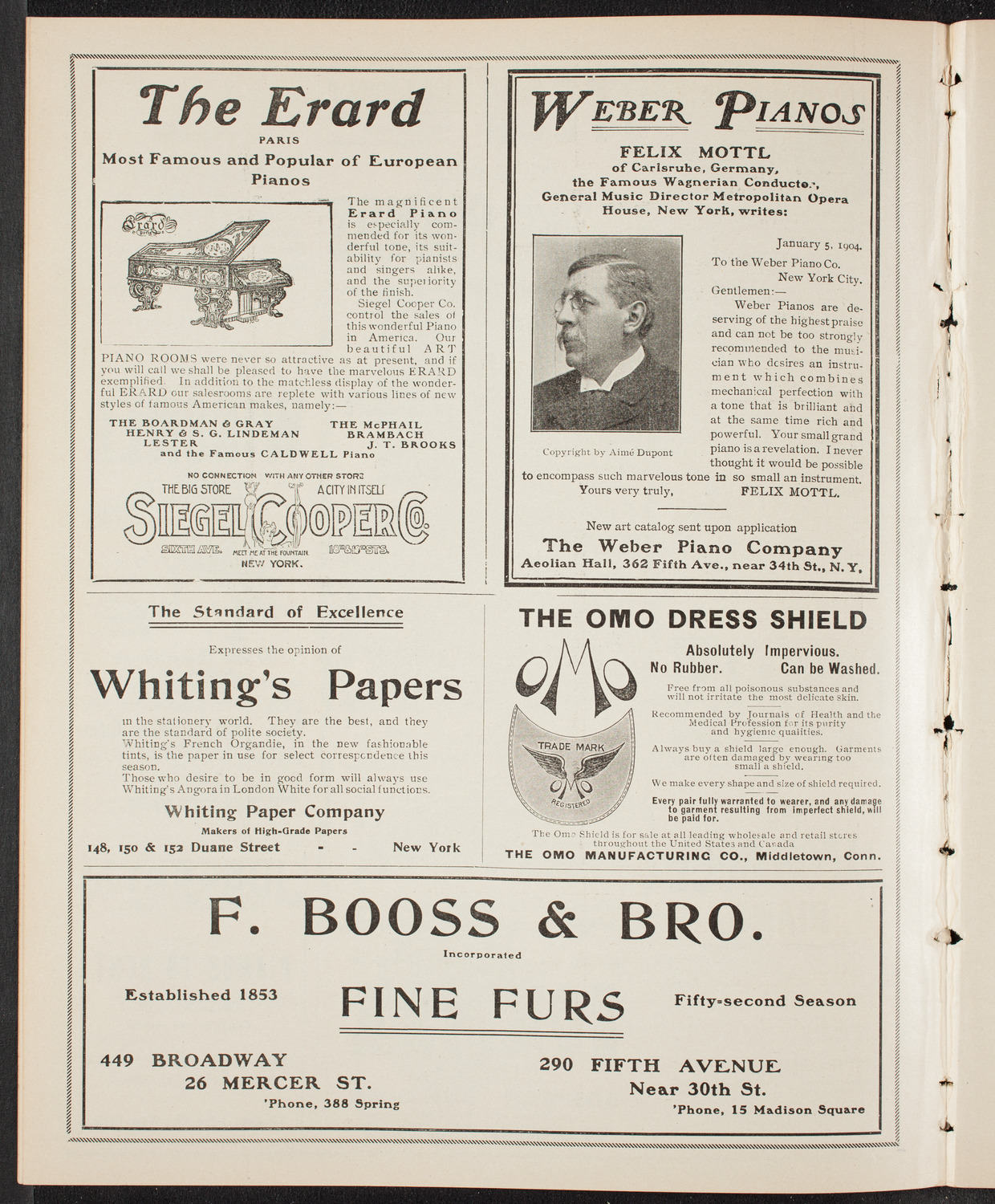 New York Symphony Orchestra, December 4, 1904, program page 6