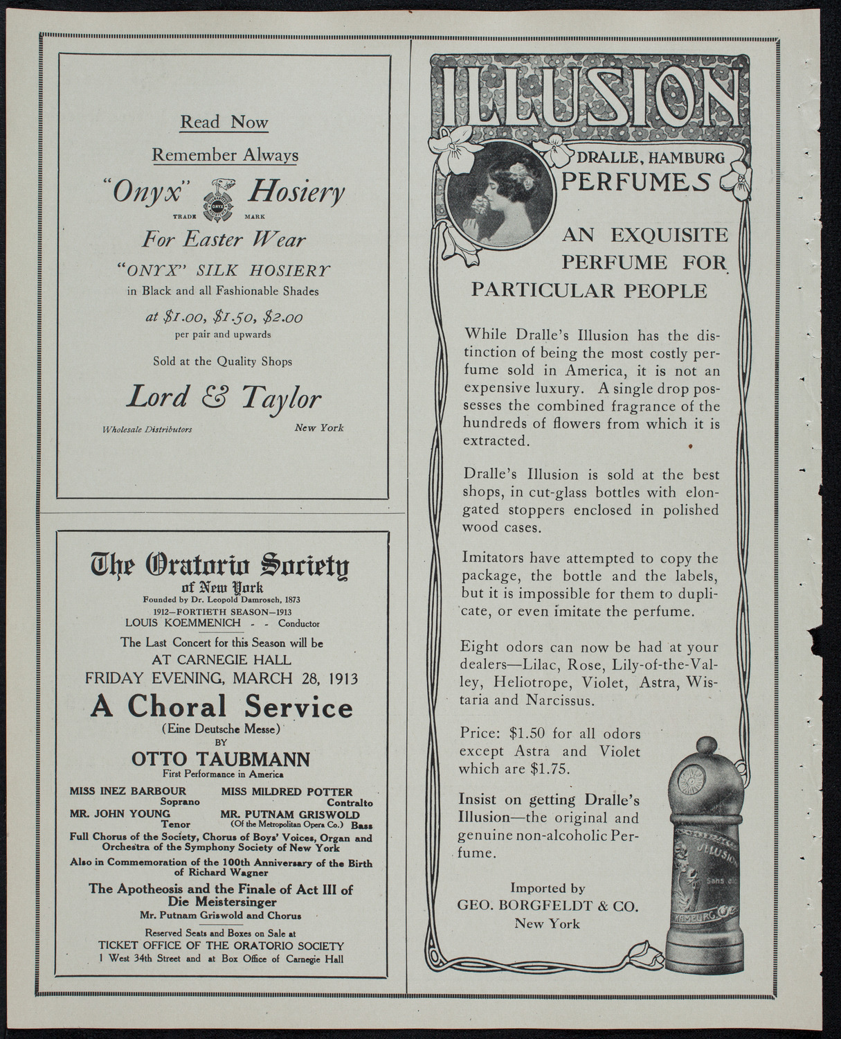 William Hinshaw, Baritone, March 16, 1913, program page 8