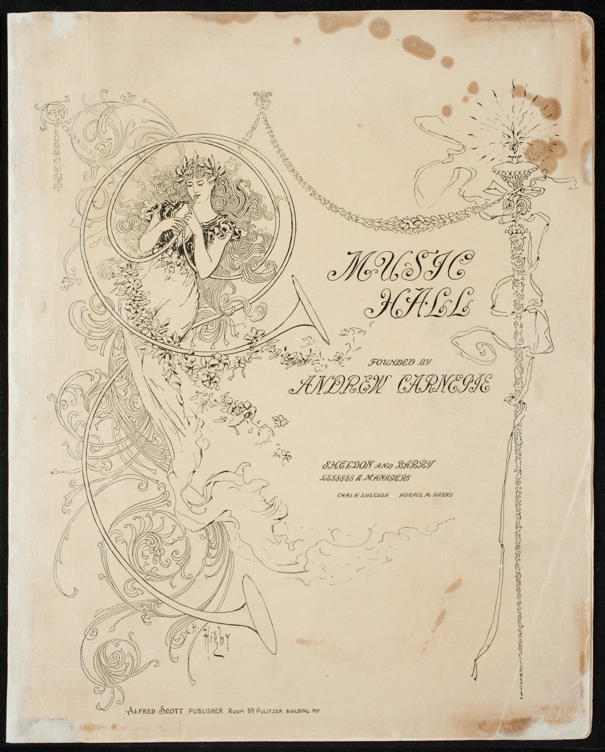 Zion Grand Centennial Jubilee, Concert and Banquet, October 12, 1896, program page 1