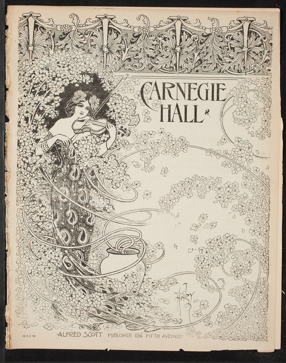 New York Symphony Orchestra: Mendelssohn Centennial Festival, February 2, 1909, program page 1
