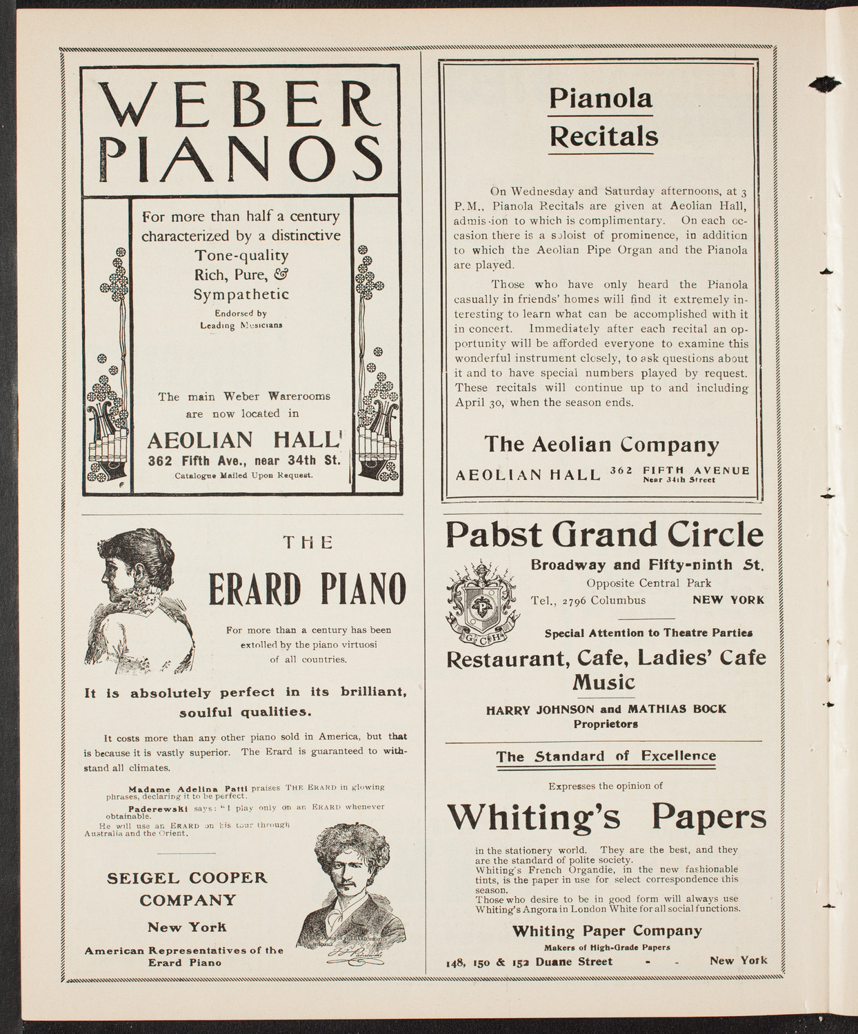 People's Singing Classes, April 24, 1904, program page 6