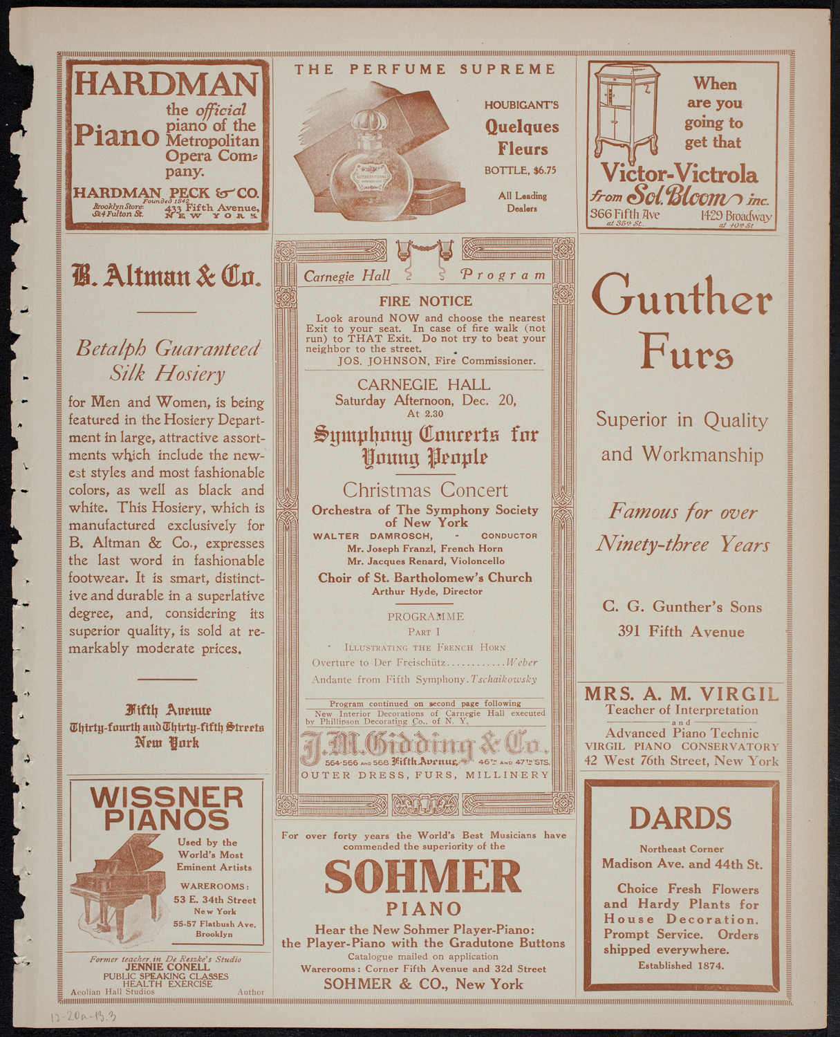 Symphony Concert for Young People, December 20, 1913, program page 5