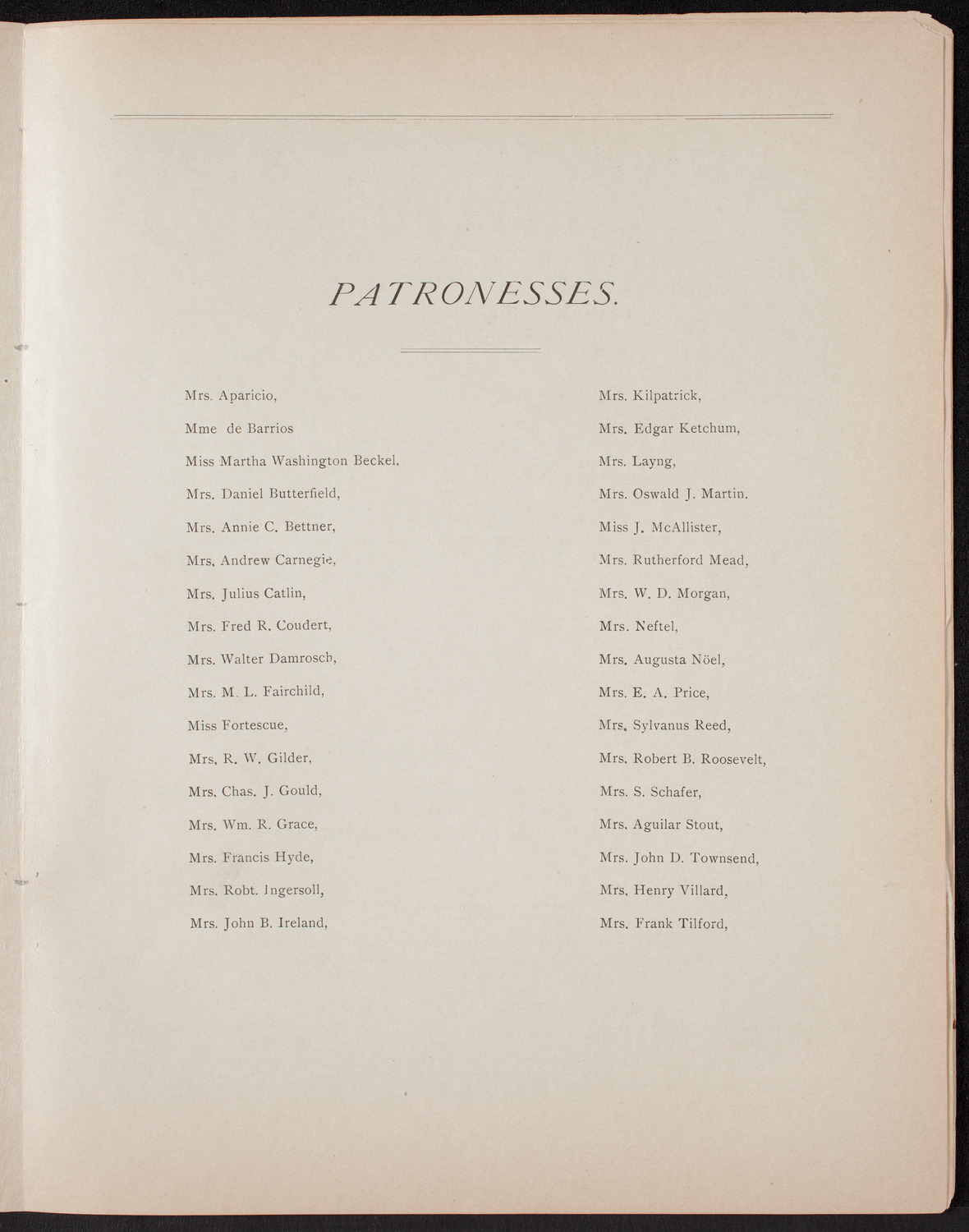 Students of New York College of Music, April 22, 1892, program page 9
