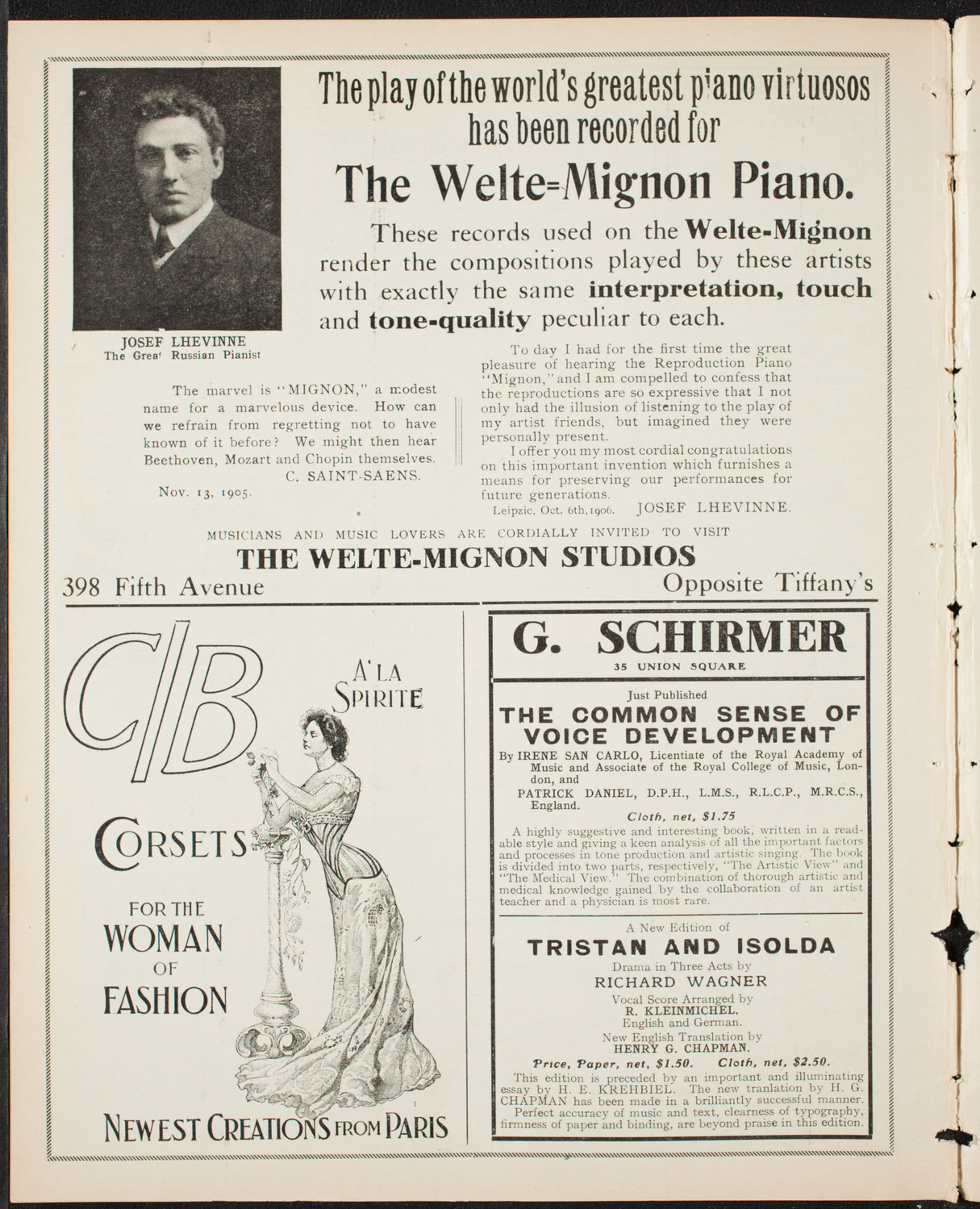 Boston Symphony Orchestra, January 12, 1907, program page 8