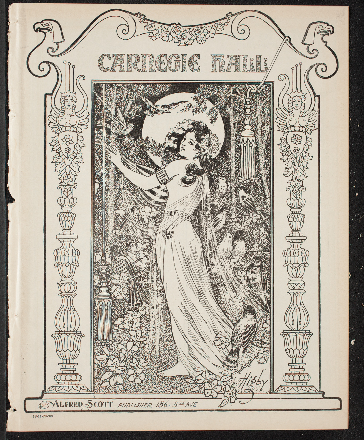 Elmendorf Lecture: At the Gates of the East, November 29, 1909, program page 1