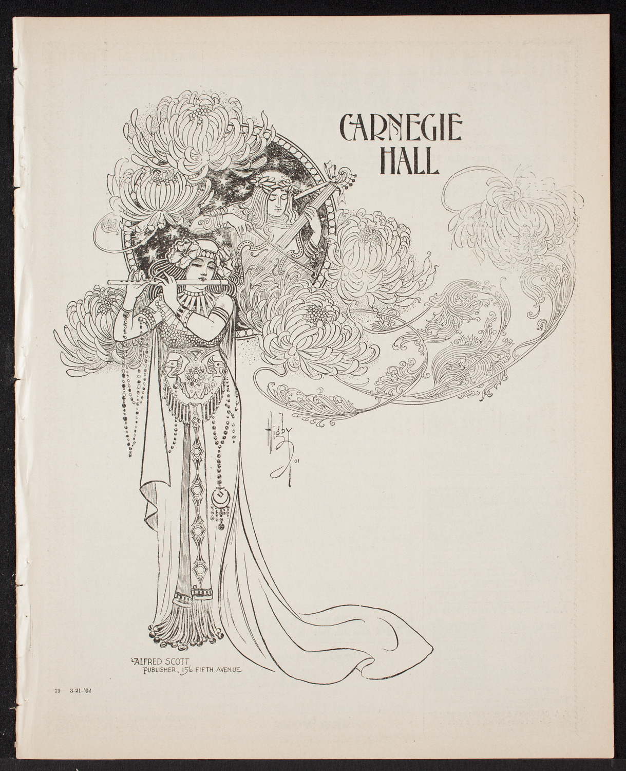 Jan Kubelik, Violin, with Maria Victoria Torrilhon, Piano, March 21, 1902, program page 1
