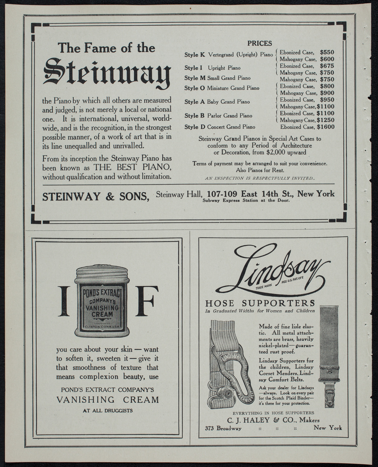 William Hinshaw, Baritone, March 16, 1913, program page 4