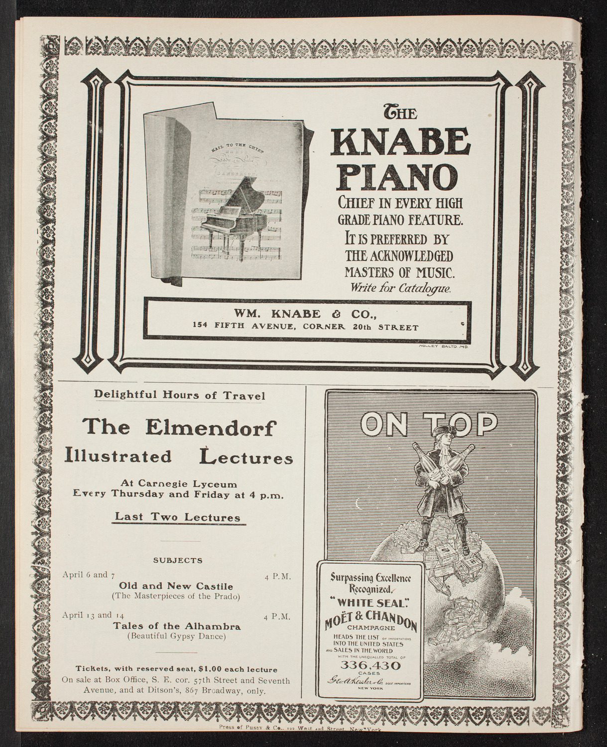 Russian Symphony Society of New York, April 1, 1905, program page 12