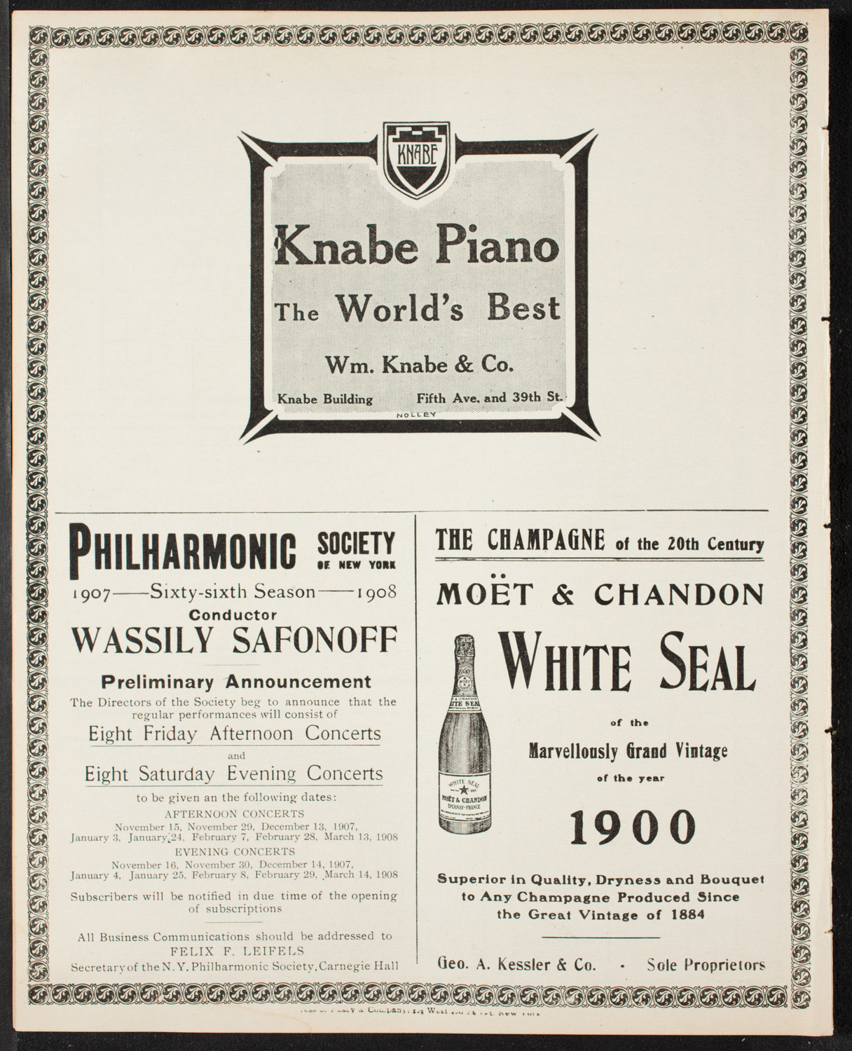 New York Festival Chorus and Orchestra, April 7, 1907, program page 12