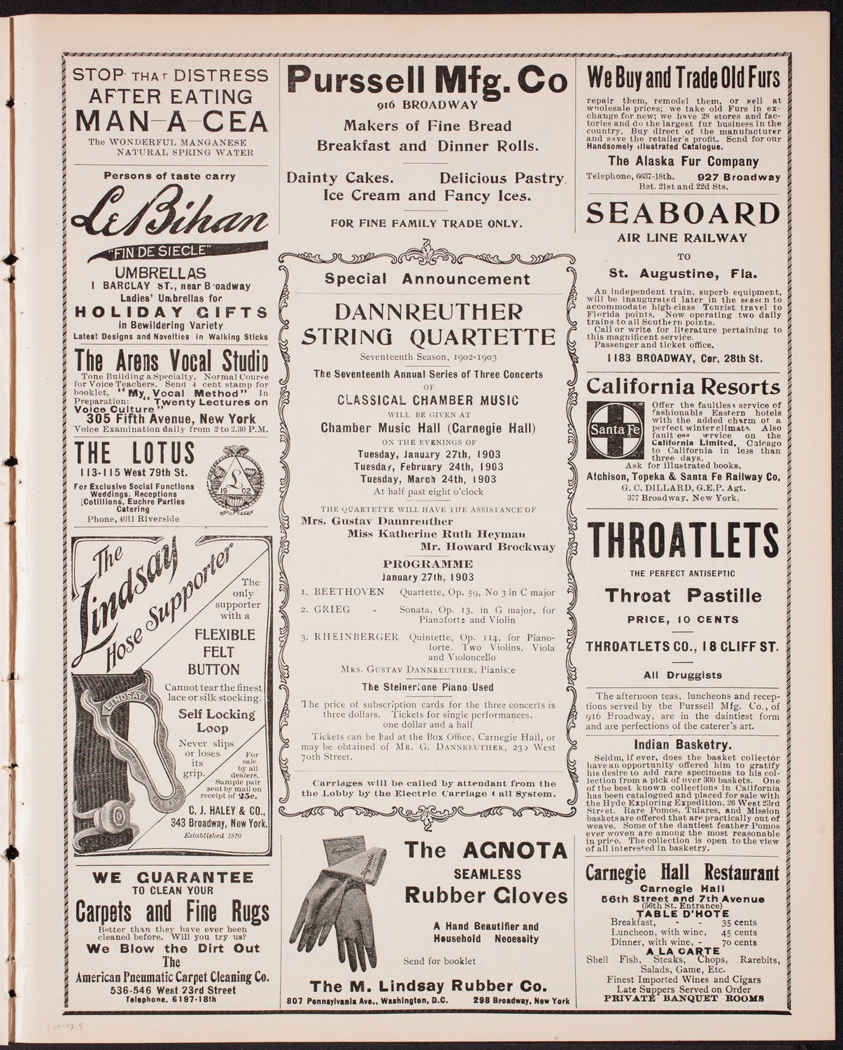 Symphony Concert for Young People, January 10, 1903, program page 9