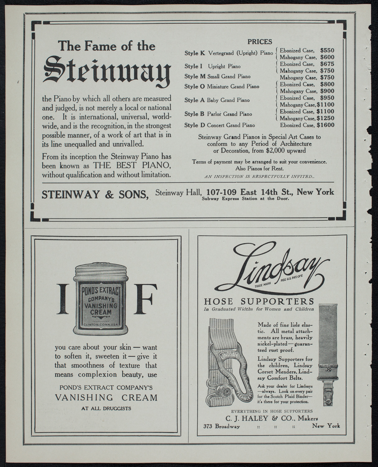 People's Symphony Concert, March 23, 1913, program page 4
