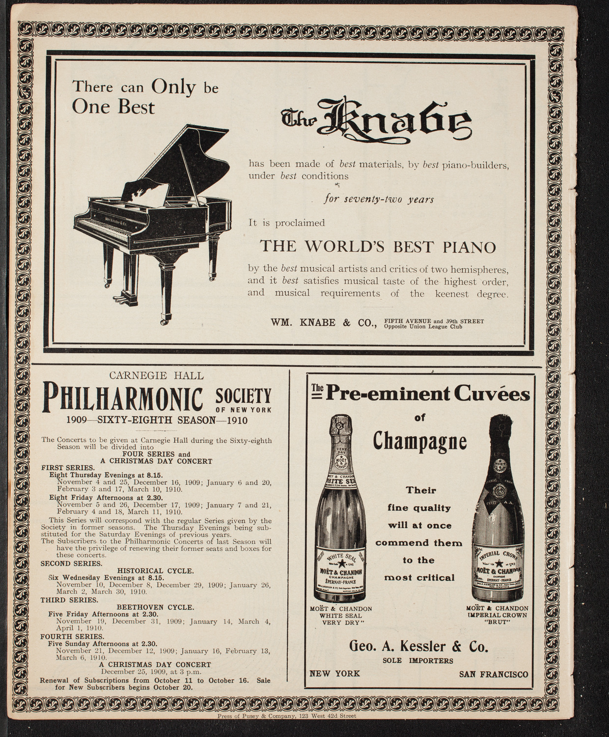 George Hamlin, Tenor, October 17, 1909, program page 12