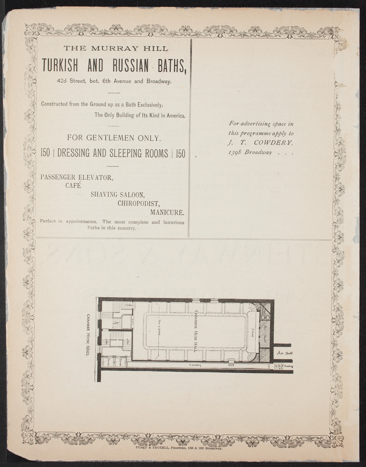 Beethoven String Quartet, November 17, 1892, program page 4