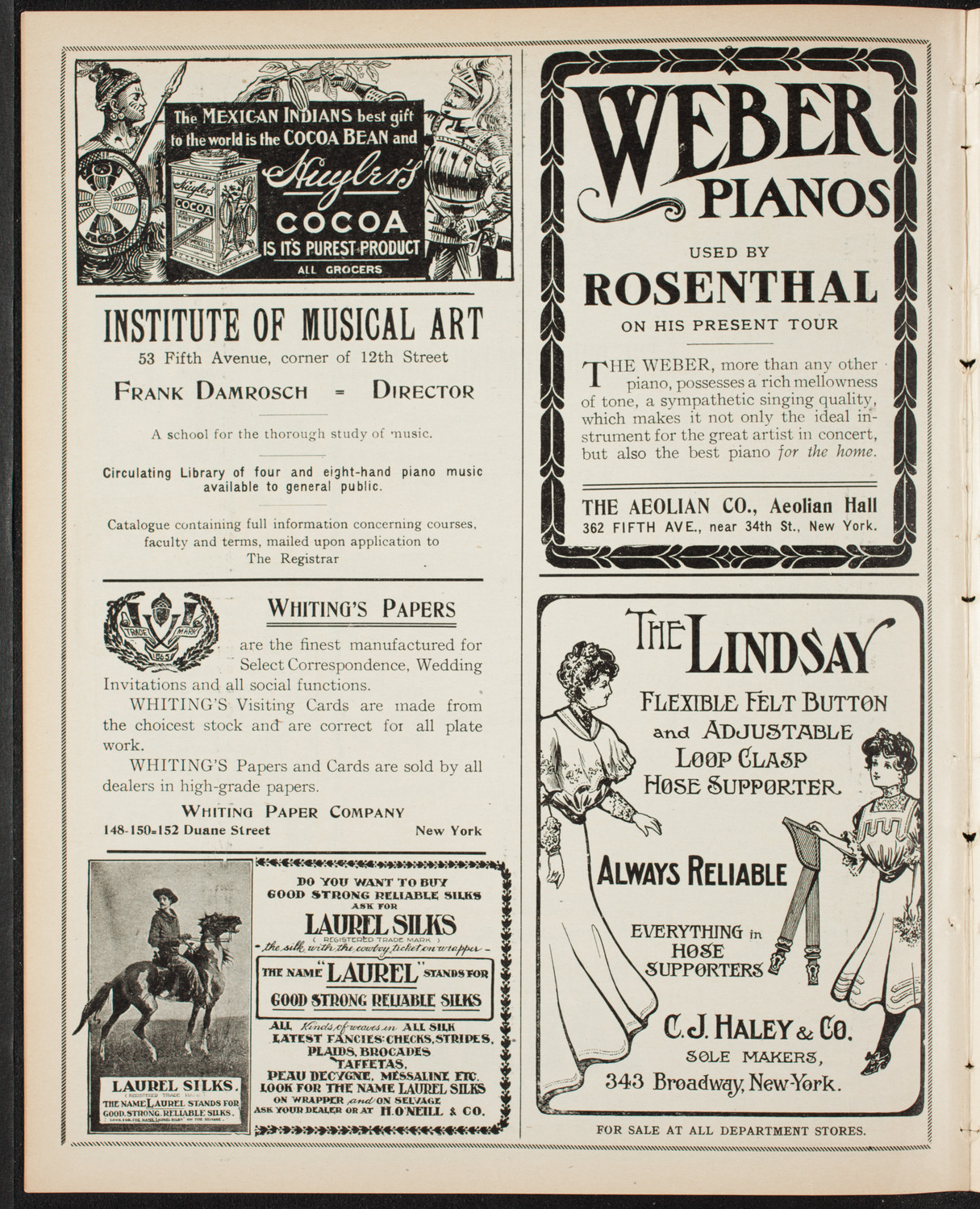 Mieczyslaw Horszowski, Piano, January 6, 1907, program page 6
