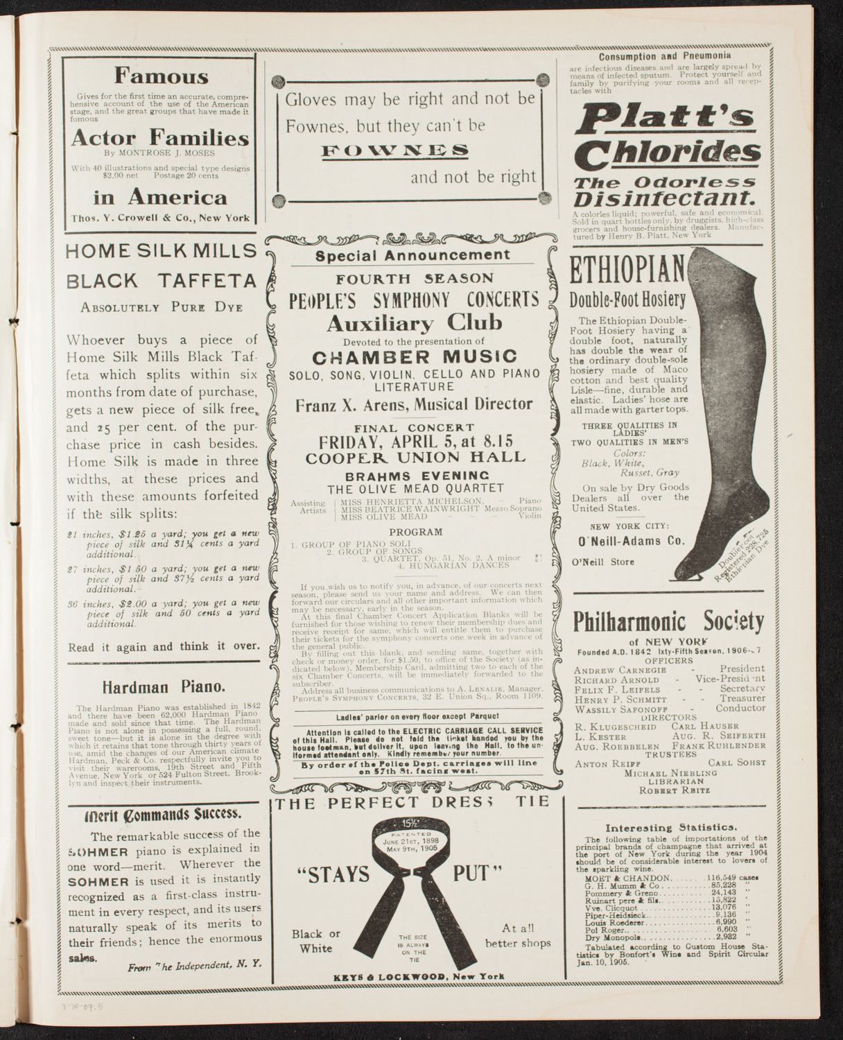 Symphony Concert for Young People, March 30, 1907, program page 9