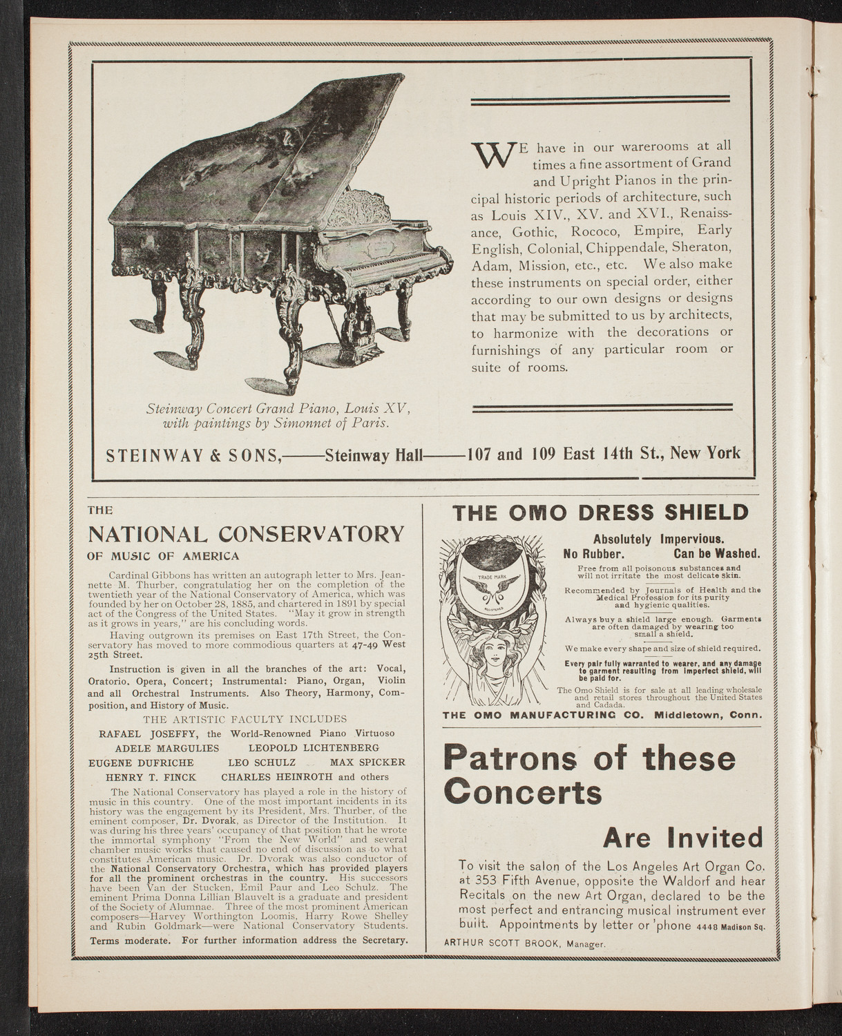 Minnie Coons with New York Symphony Orchestra, November 2, 1905, program page 4