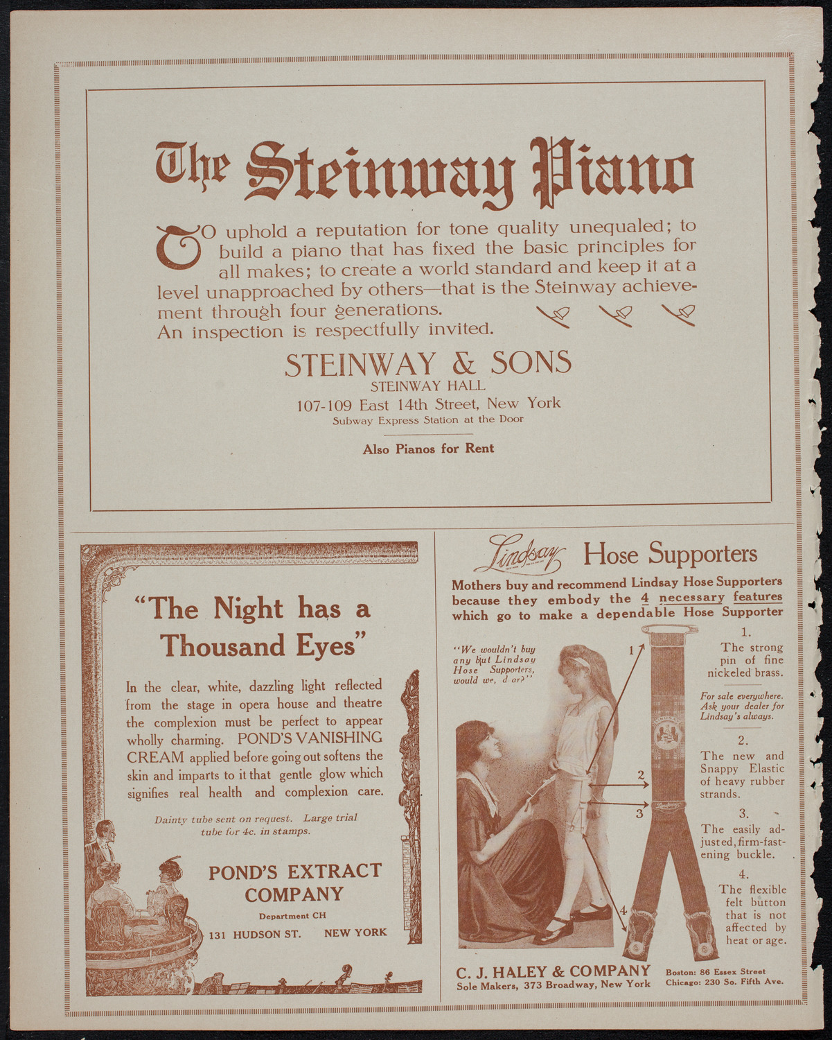 Corinne Rider-Kelsey, Soprano, November 2, 1913, program page 4