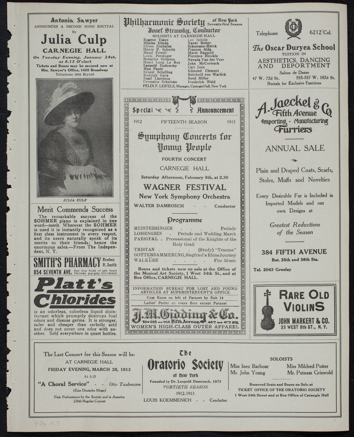 Address by Charles W. Eliot, January 24, 1913, program page 9