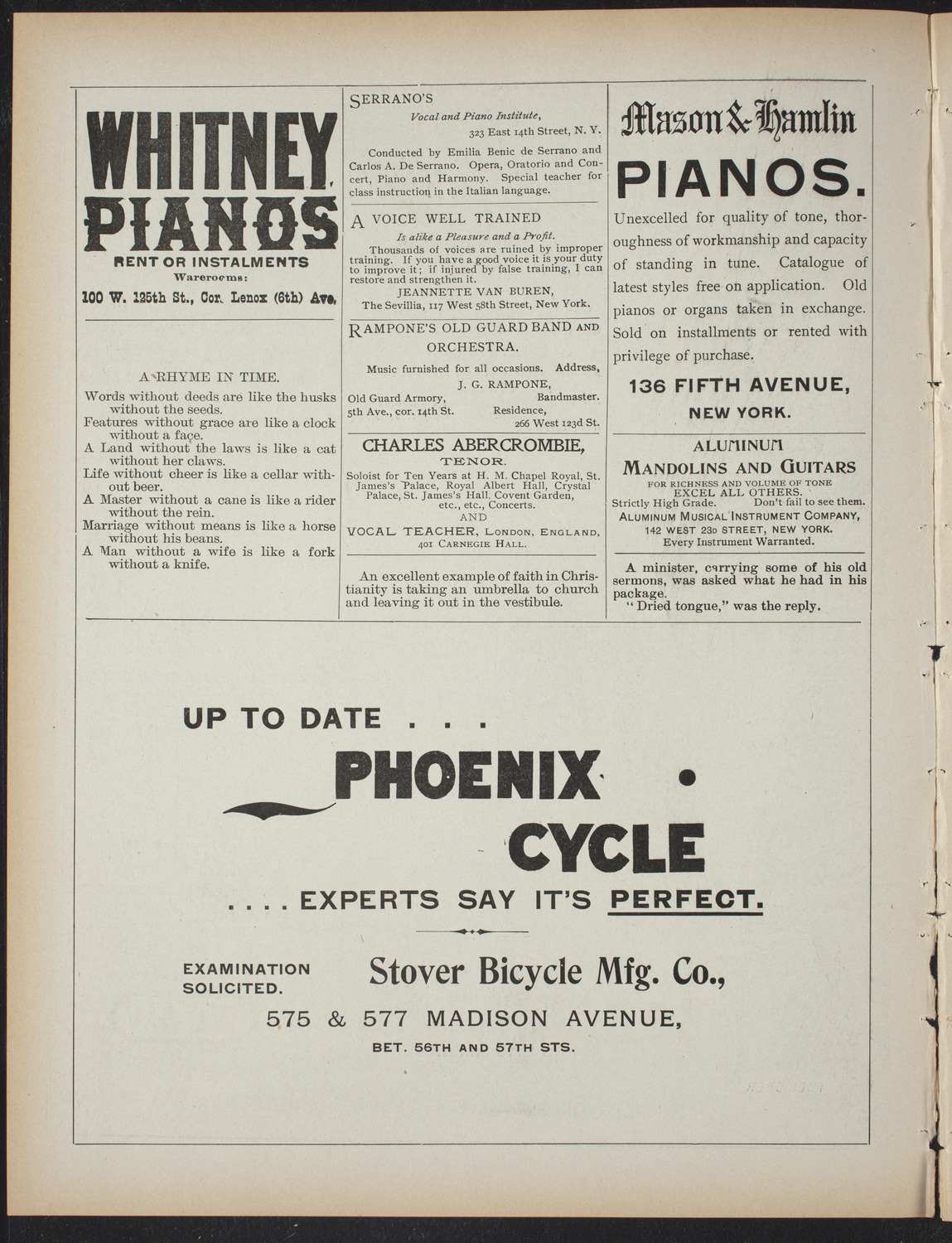 Lecture Series: Sociology in its Practical Aspects, March 10, 1897, program page 2