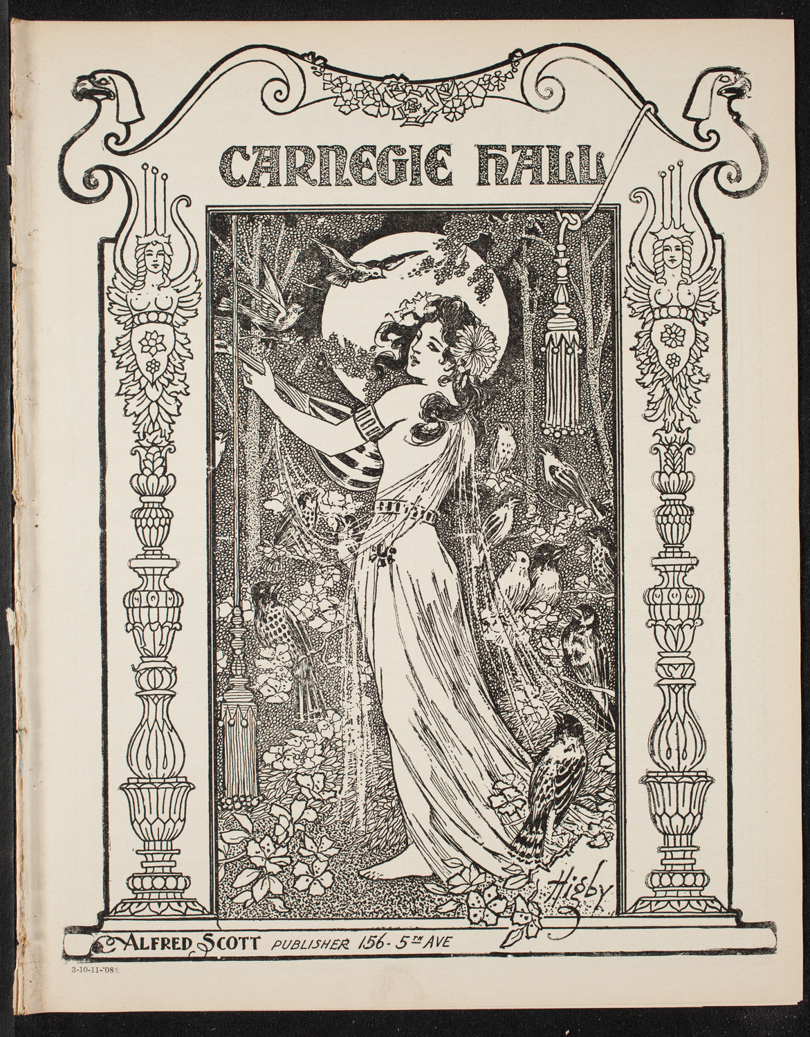 Knights of Columbus Discovery Day Celebration, October 11, 1908, program page 1