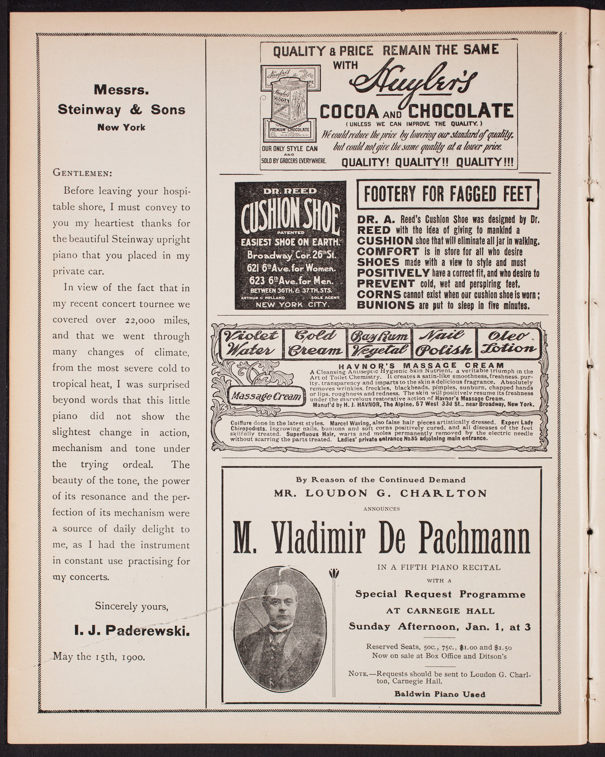 Russian Symphony Society of New York, December 24, 1904, program page 4