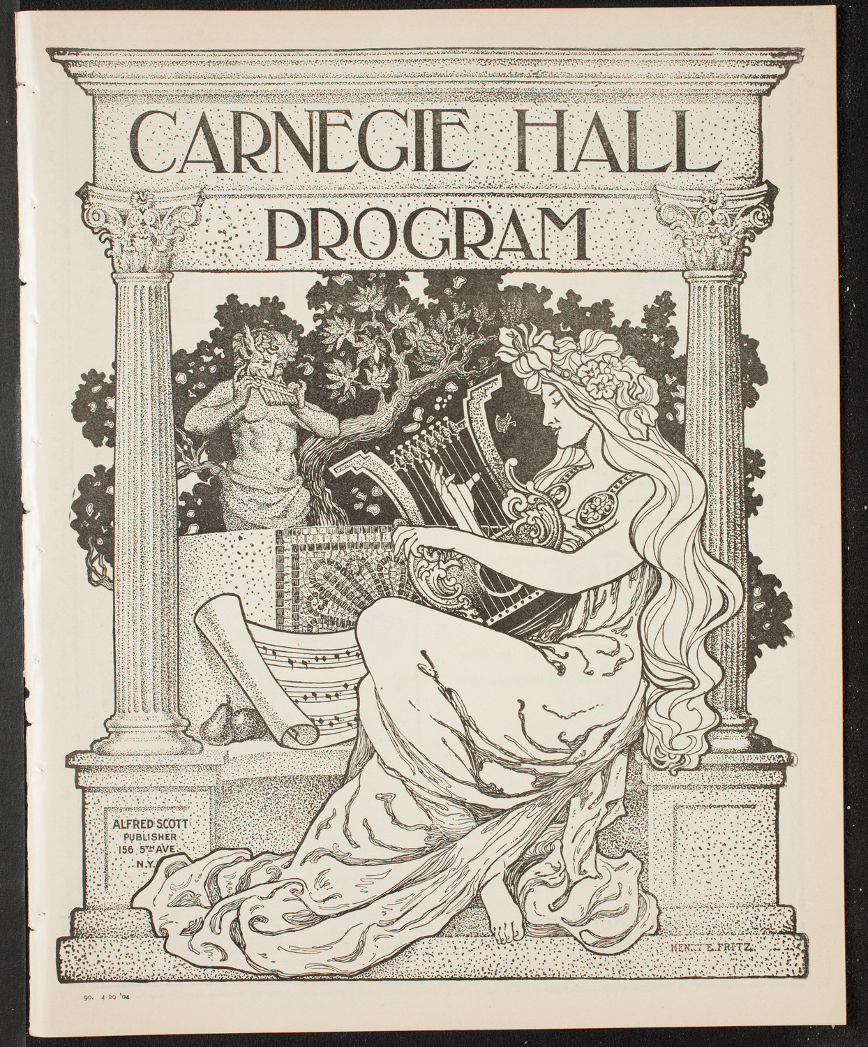 Oratorio Society of Brooklyn, April 29, 1904, program page 1