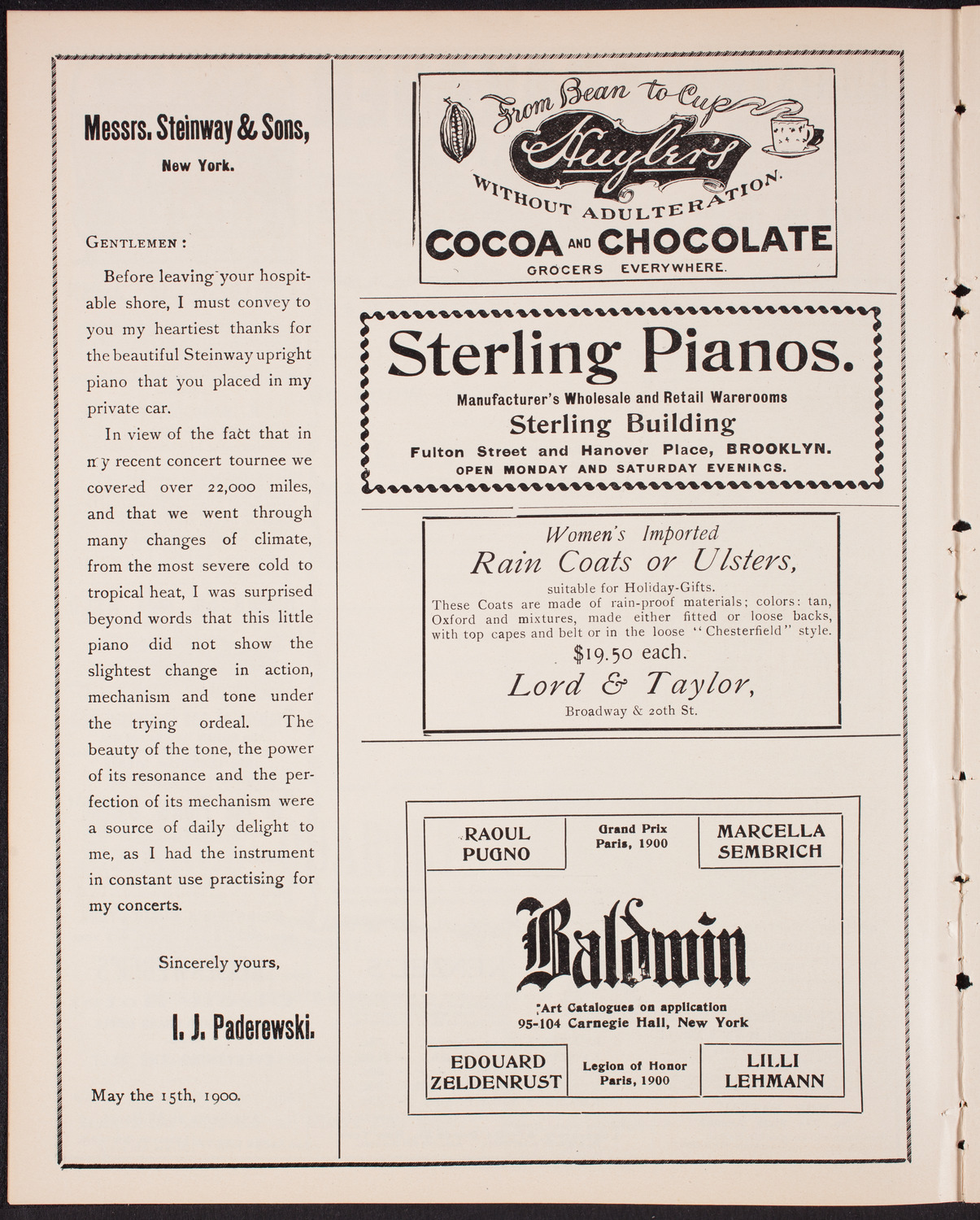 Symphony Concert for Young People, January 10, 1903, program page 4